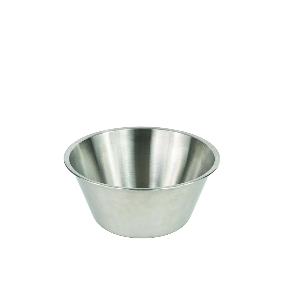 Gobel - Cuenco de acero inoxidable con base plana de 32 cm - Cuenco para mezclar profesional - Gran capacidad para cocina y pastelería - Resistente y duradero - Apto para lavavajillas, gris