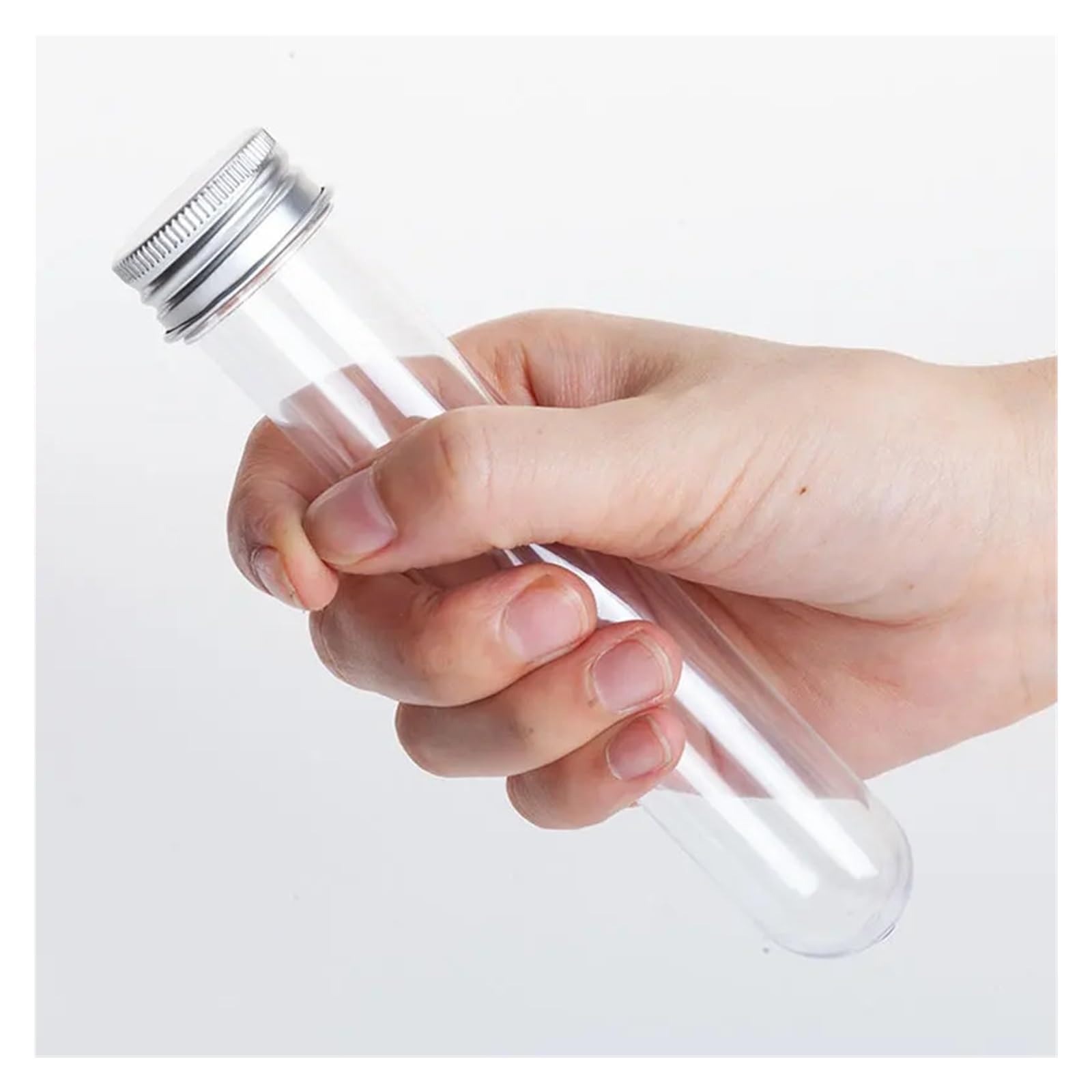 yingyingjia 20 SZTUK Laboratorium 30 ml PET Probówka Butelka Przezroczysta Cylindryczna Plastikowa Butelka Wkładana Do Maski Cukierki Linia Danych 25 * 110mm