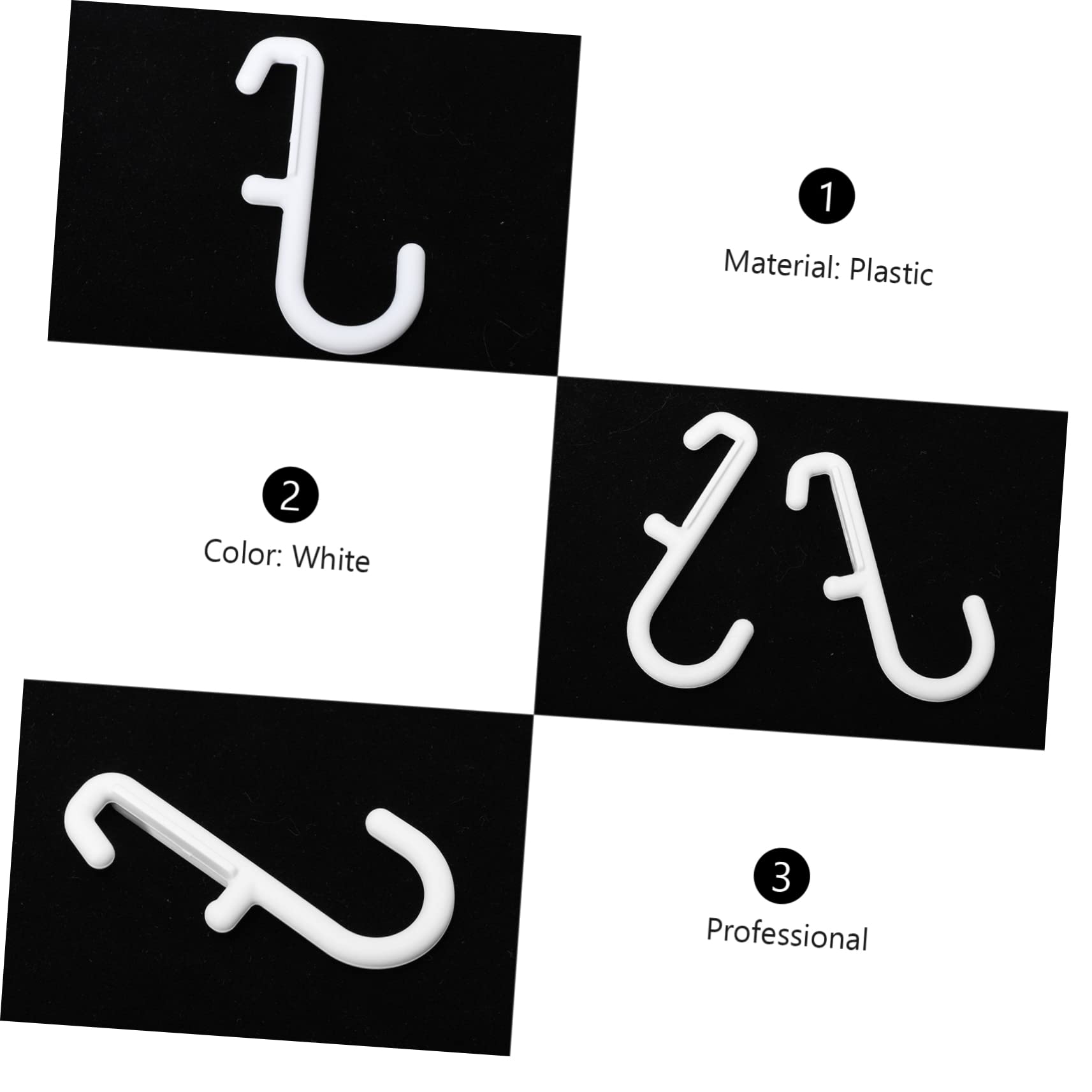 Unomor 7Pcs Pegboard Hooks Wall Organizers for Kitchen Office and Garage Easy to Install Space Saving Display for Supermarket Goods