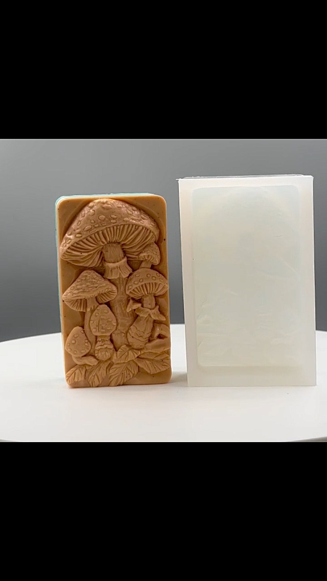 Amazon.com: ARTCRAFTMOLDS Mushroom Silicone Mold for SOAP Making