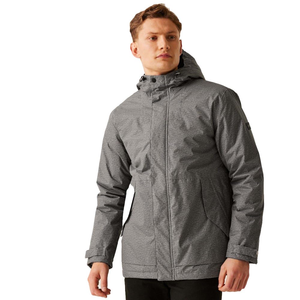 Regatta Mens Sterlings IV Waterproof Insulated Jacket - Mineral Grey Marl - XXL