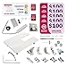 Bernette B79 Sewing Embroidery Machine Combo | Touchscreen LCD Display | Includes $500 Embroidery Kit with Designs Thread Hoops Tools | Quilting Presser Feet Bobbins Needle Threader LED Light