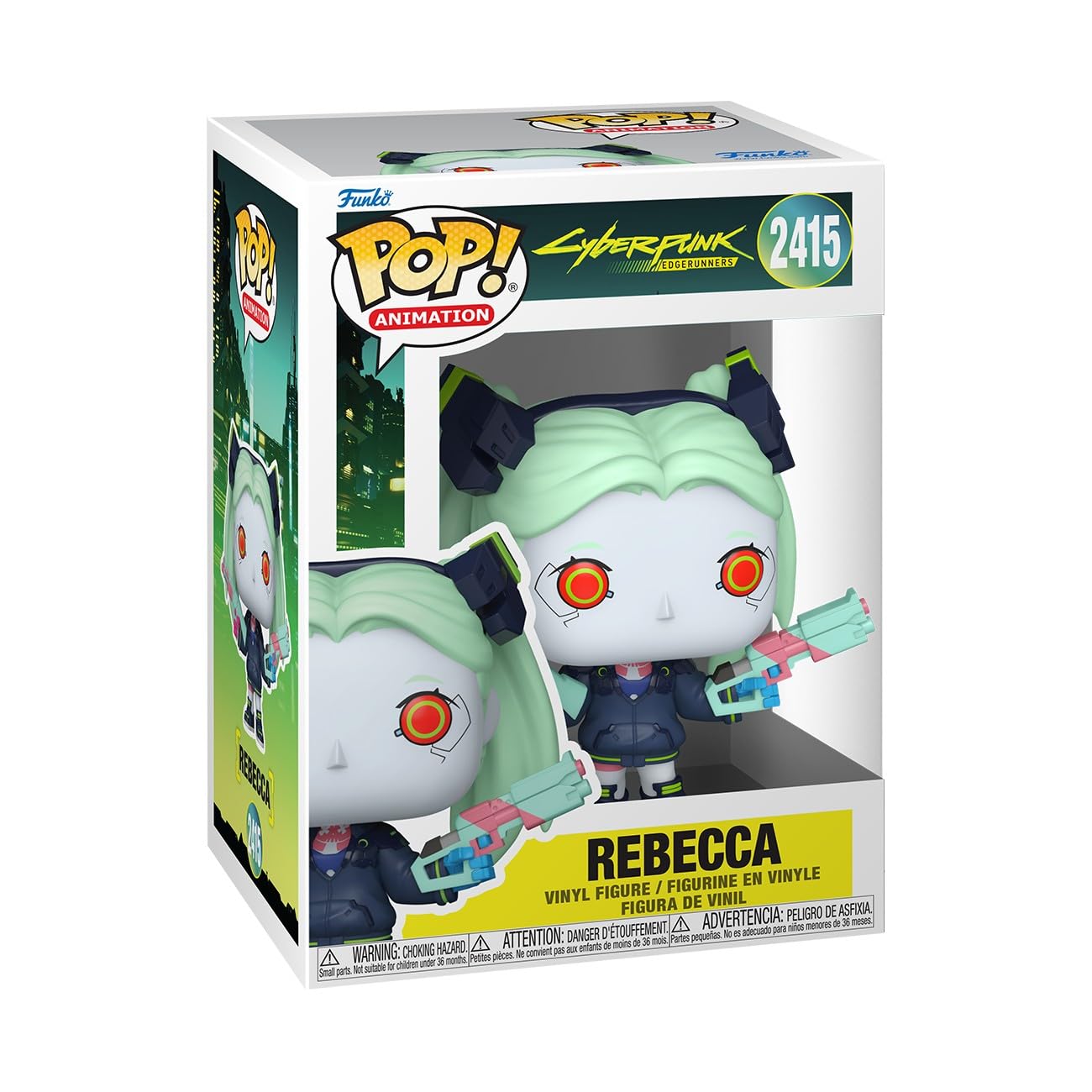 Funko POP! Animation: Cyberpunk: Edgerunners - Rebecca - Collectable Vinyl Figure - Gift Idea - Official Merchandise - Toys For Kids & Adults - Model Figure for Collectors and Display