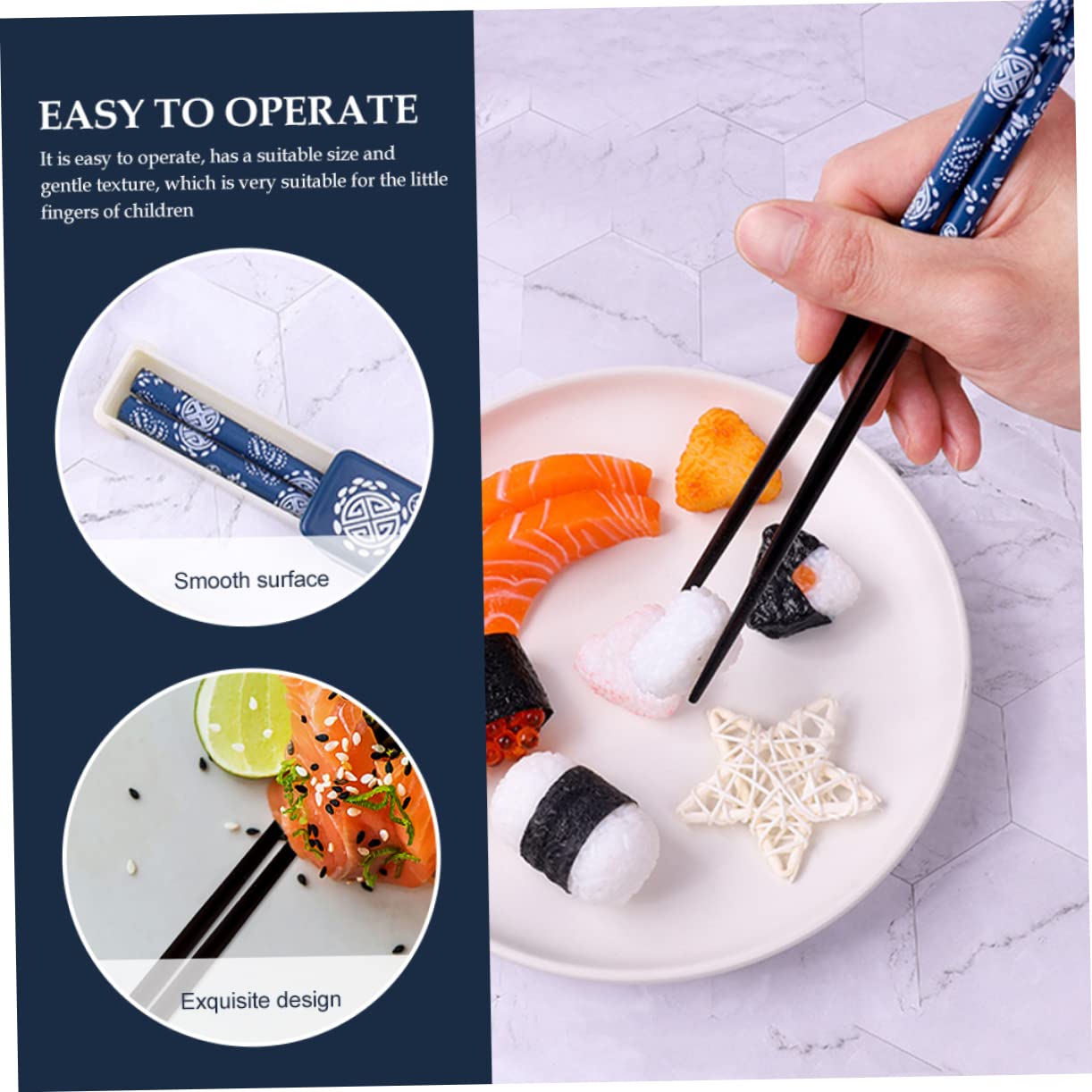Cabilock 2 Ensembles Baguettes de Rangement Baguettes Japonaises pour Maison Voyage Restaurants