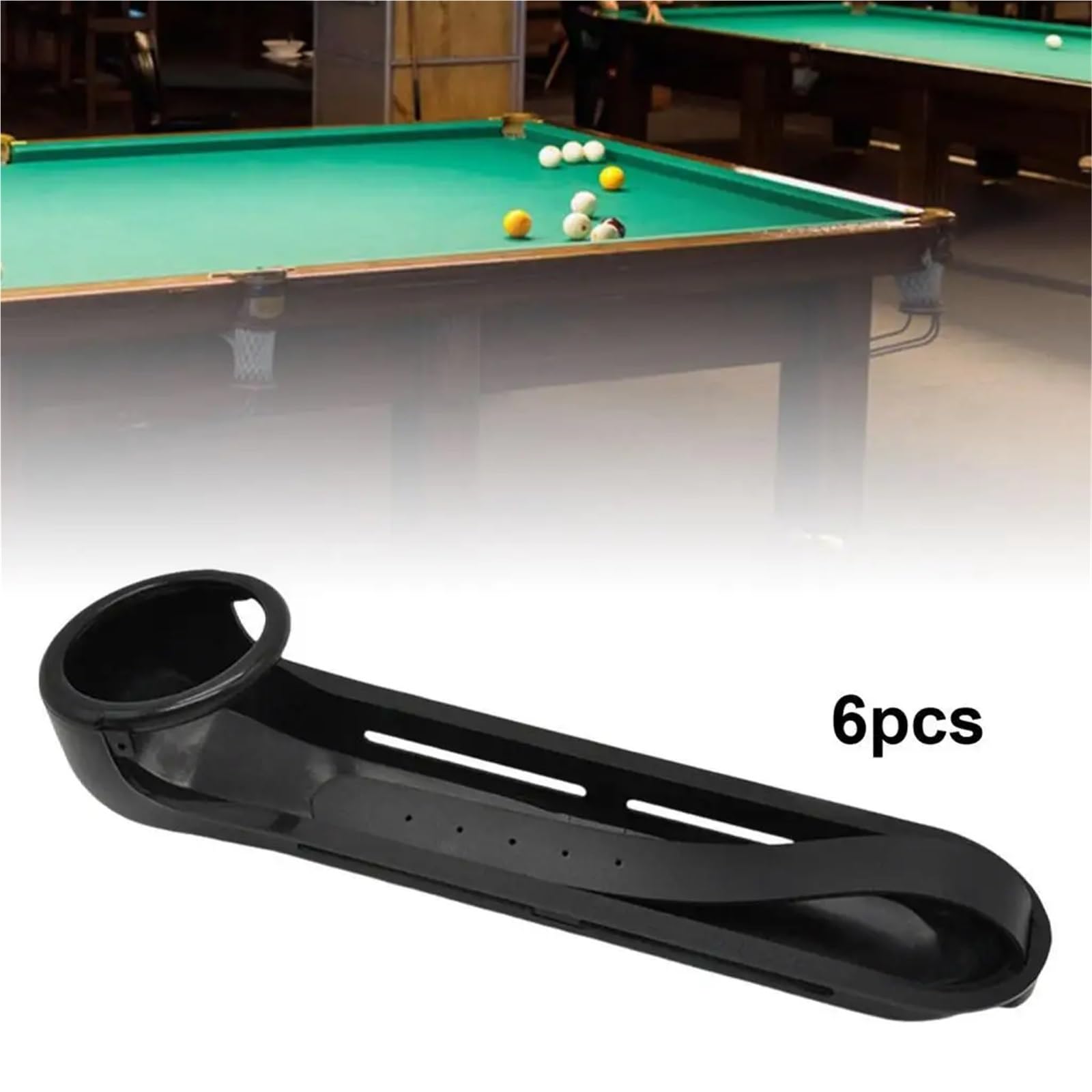 Lot de 6 Rails Rechange for Table Billard, avec Boules roulement pour Adultes