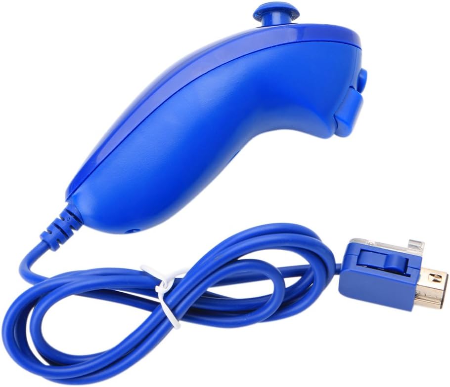 Nunchuck Nunchuk Video Game Controller Remote For Nintendo Wii Console 5 Colors Dark Blue