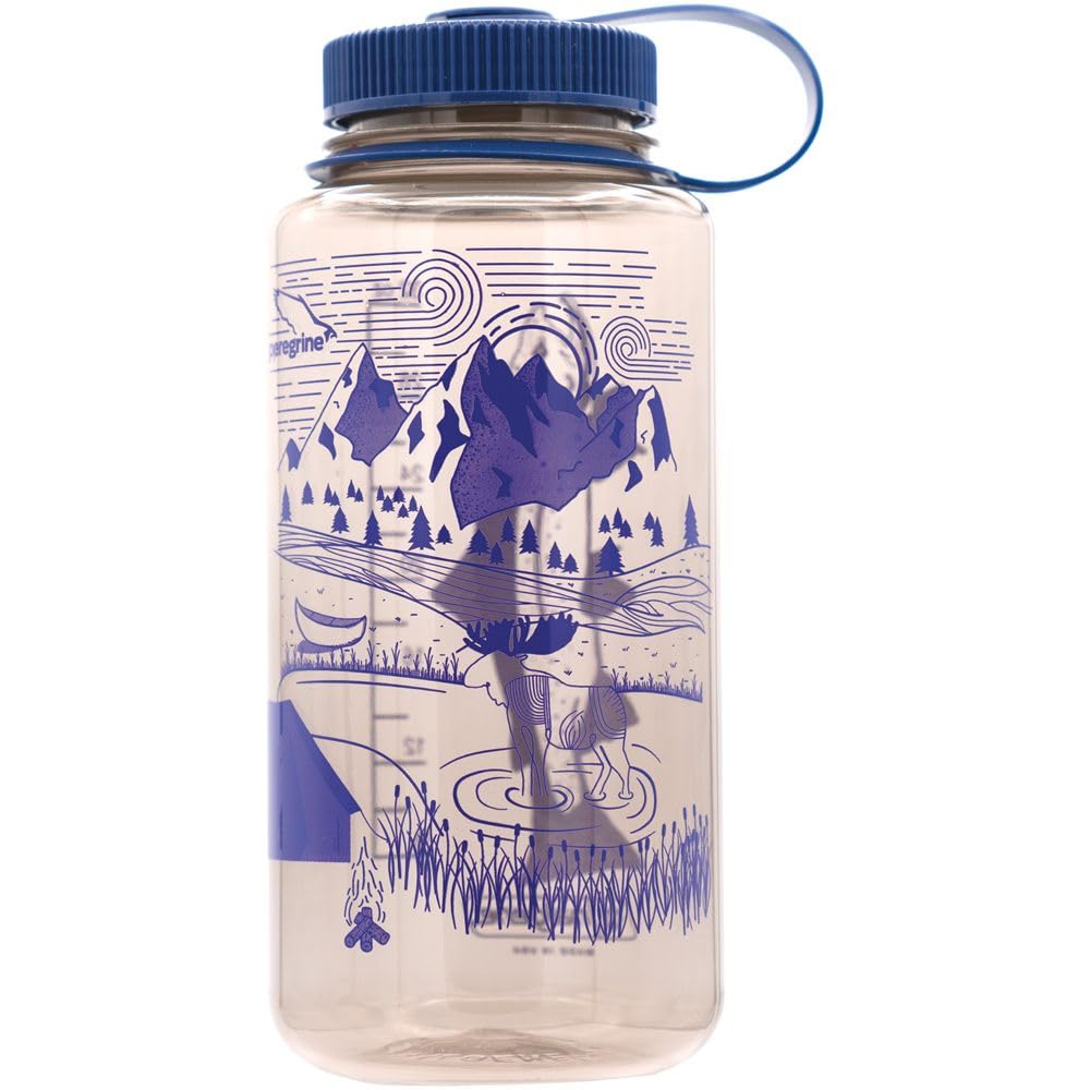 Nalgene 32 oz Wide Mouth Water Bottle | BPA-Free, Durable &amp; Leak Proof, Peregrine Wild Places