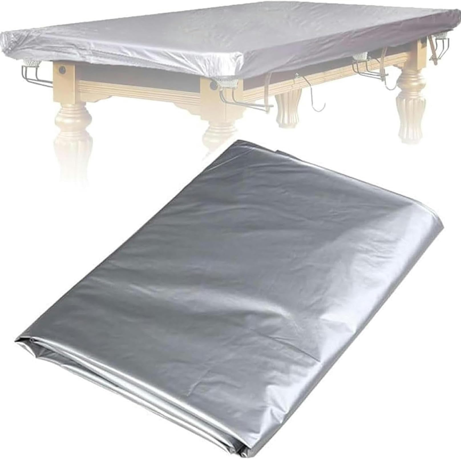 Housse de table de billard solide 8 pieds bâche de protection PVC imperméable 9 pieds