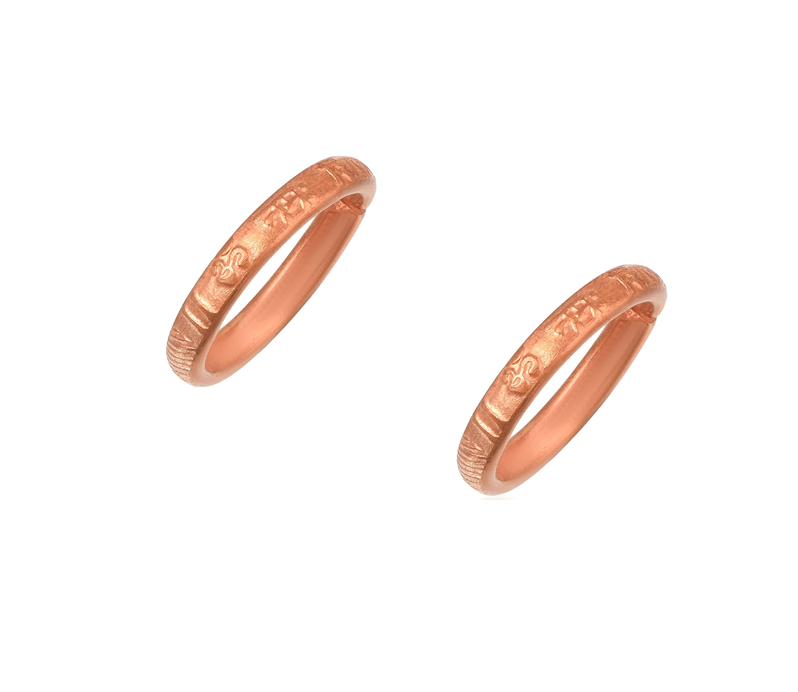 2 Pure Copper Hand Forged Om Namah Shivay/?? ??? ?????/ ? ??? ????? Engraved Adjustable Free Size Finger Ring Fashion Jewellery for Men/Women-image-9