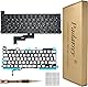 Pardarsey Ersatz Hintergrundbeleuchtung Deutsch QWERTZ Tastatur Kompatibel für MacBook Pro 13 A2338 2020 2022 Jahr Tastatur + Schraubendreher+ Schrauben