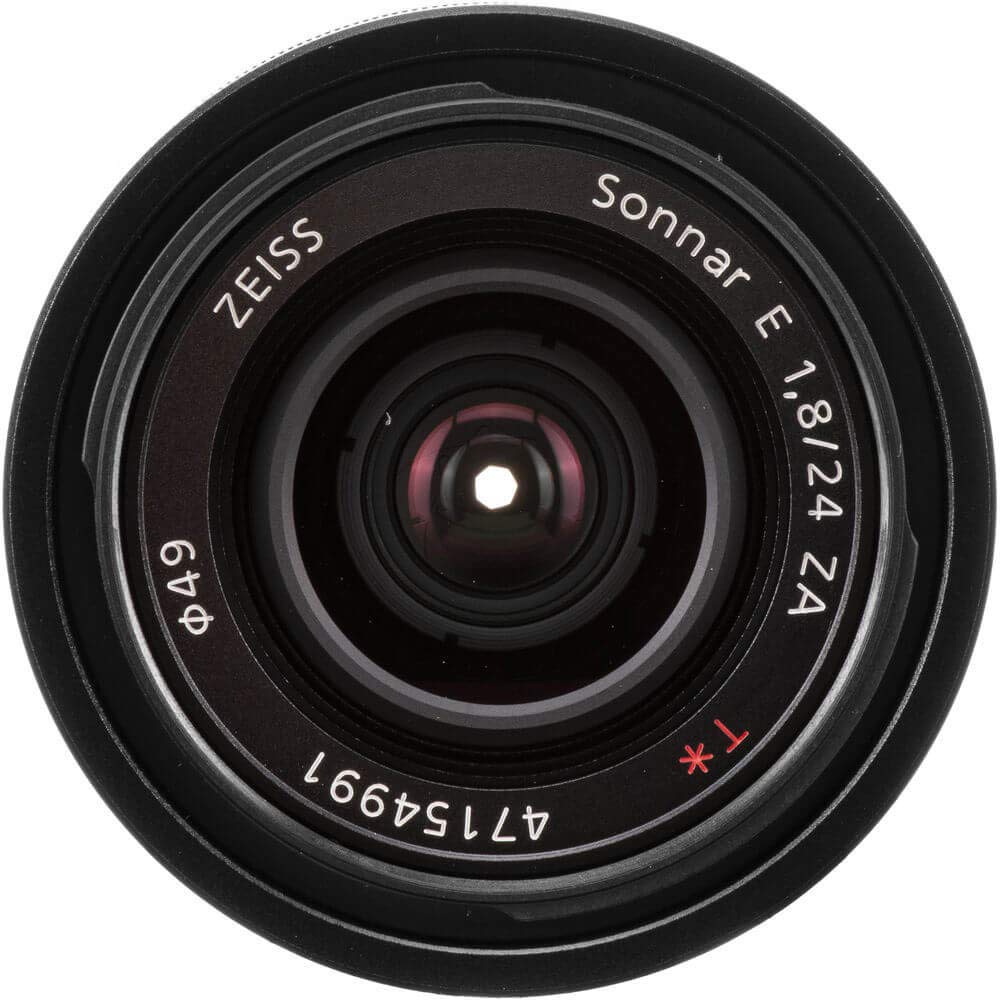 Sonnar T＊ E 24mm F1.8 ZA SEL24F18Z Sony SEL24F18Z Lente Carl Zeiss Sonnar de Montagem E 24mm f