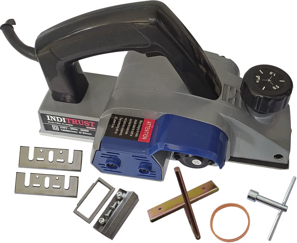 INDITRUST with 6 MONTHS WARRANTY 800W Electric Wood Planer 82mm METAL BODY Professional Woodworking Machine Multifunction Corded Planer (Blue) (B0BPM4Q7XJ) Amazon Price History, Amazon Price Tracker