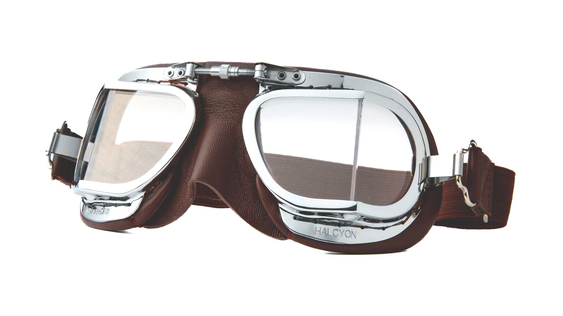 Halcyon Mark 49 Compact ブラウン バイクゴーグル 英国製 Amazon.co.jp: Halcyon Mark49 Motorcycle Goggles, Genuine Leather