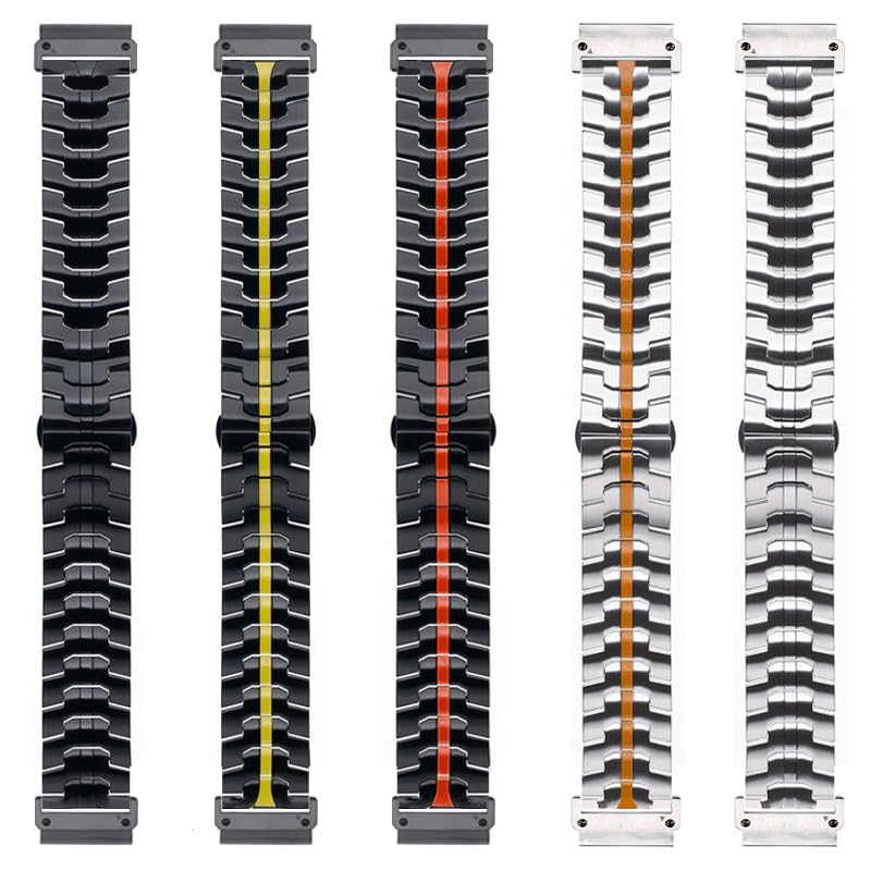 Bracelet acier Garmin Fenix 8 résistant pour remplacer le silicone - 5
