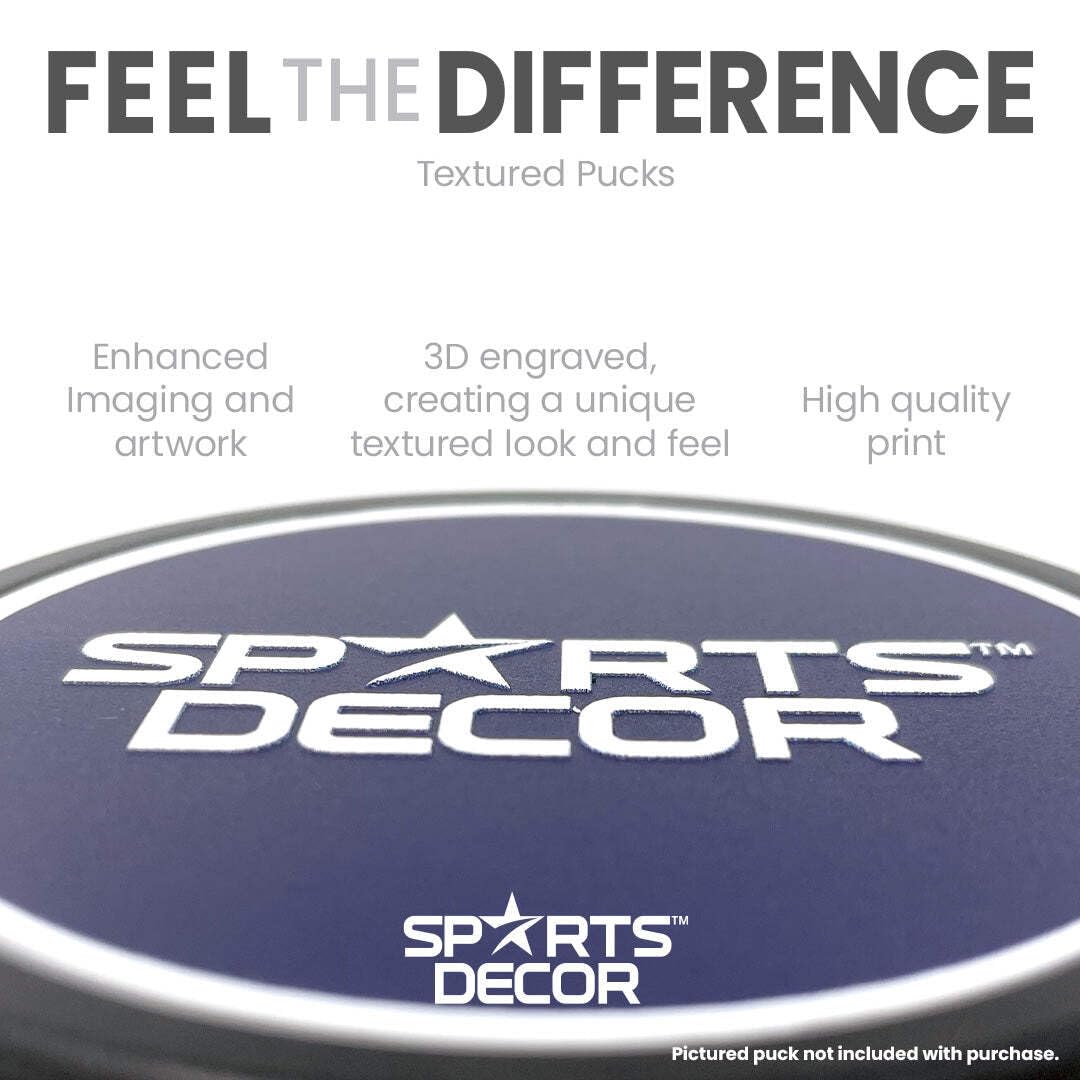 Sports Decor Anaheim Ducks Puck | Retro Script