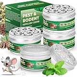 Mäuse Abwehrmittel, 4 Stück Mäuse Vertreiben mit Pfefferminzöl, Extra Stark Anti Spinnen, Ratten und Maus für Haus und Garten