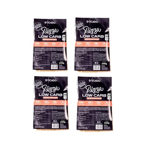 Bocado Functional Foods - Pizza Low Carb - Pack de 4 (4 x 180g) 8 pizzas Cover