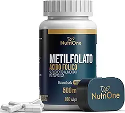 Metilfolato Concentrado 180 Cápsulas - Nutrione