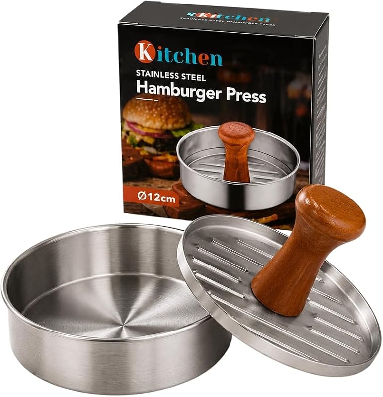 Stainless Steel Hamburger Press 12cm - 410
