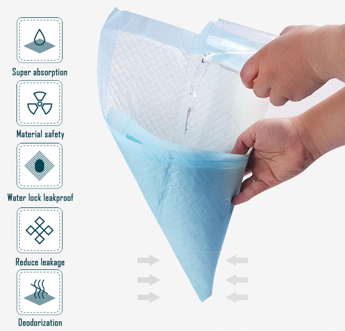 BPS Hygieneunterlagen für Haustiere Trainingssoakers Kohlenstoff-Trainingpads für Haustiere und Welpen Trainingsunterlagen für Welpen Super saugfähig Einzigartige 20 pcs 60 * 90 cm