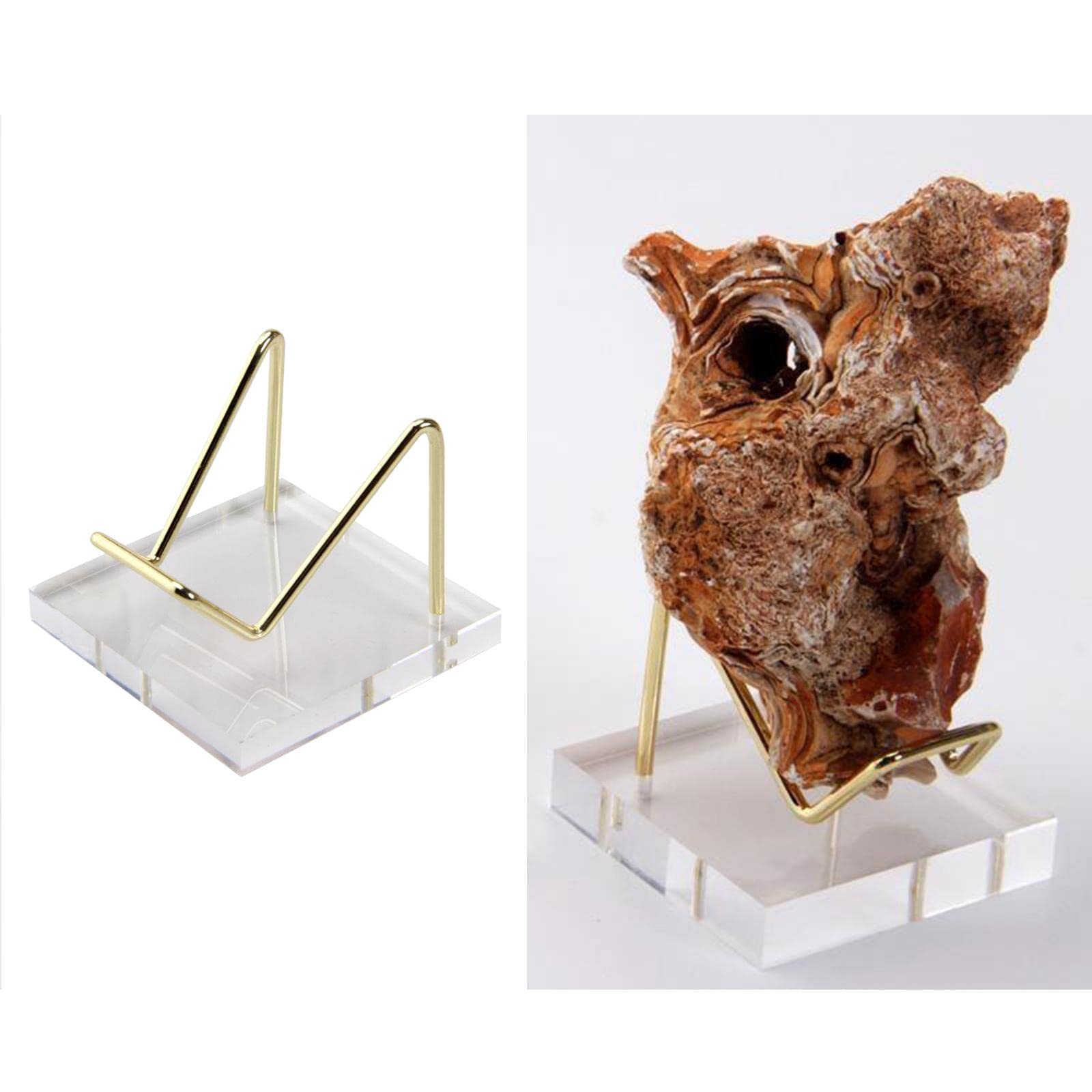 10 Supports Sphère Acrylique Transparent - Présentoir Boule Cristal Marbre - Diamètre Moyen