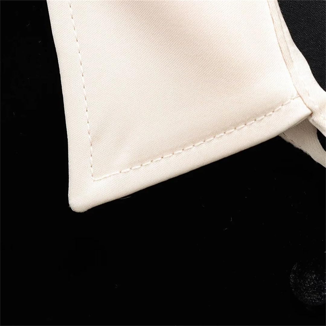 Set di pantaloni decorativi da donna in pile a maniche lunghe con strisce laterali