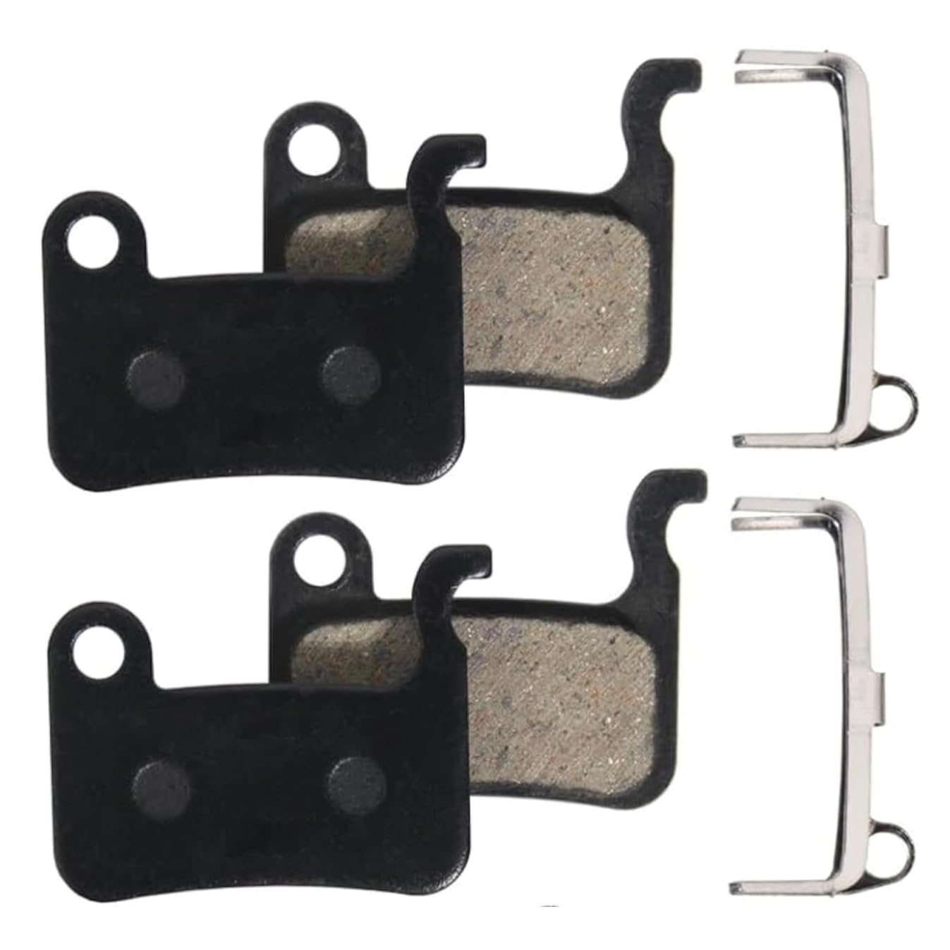 ONBICLE Bicycle Disc Brake Pads - 2 Pairs Resin MTB Mountain Bike Semi-Metal Rotor Brake Pads for Cycle Machine