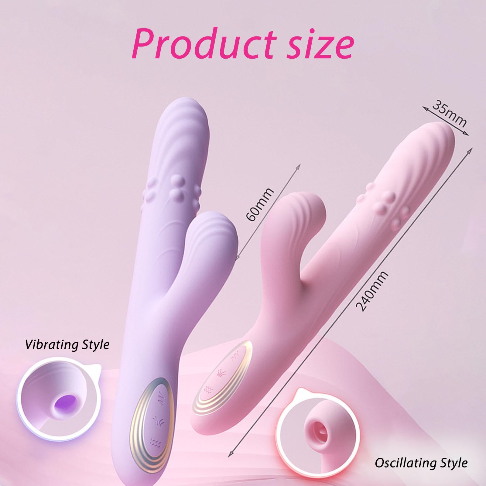 Vibratore G Spot Erotica Dildo Stimolatore Clitorideo può stimolare il punto G, Vibratoriper Sex Toys per Stimolatore Clitoride,Purple