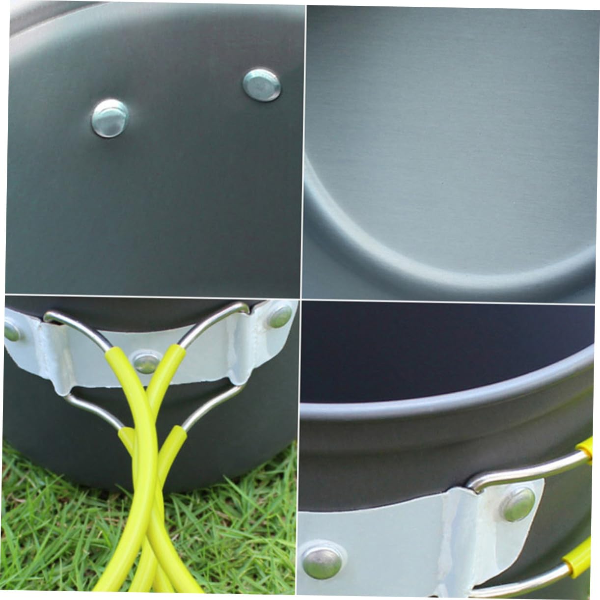 ULTECHNOVO Kochgeschirrset Camping Aus Aluminiumlegierung Outdoor-kochutensilien Tragbar Kochset Mit Pfannenset Leicht Und Einfach Zu Reinigen