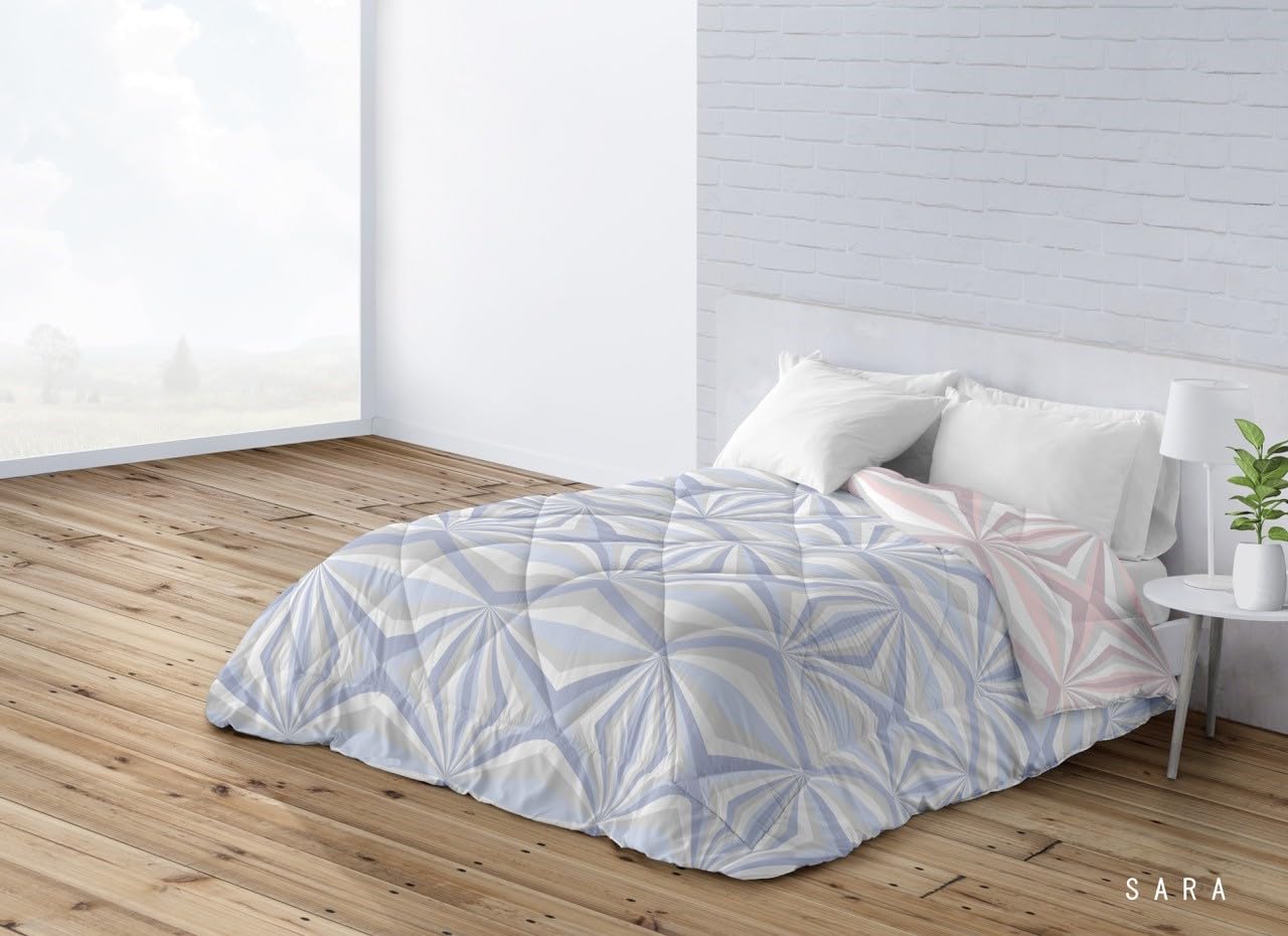 BOHEME Edredón Cama 135 Nórdico Estampado Reversible Talia - 235x260 cm.