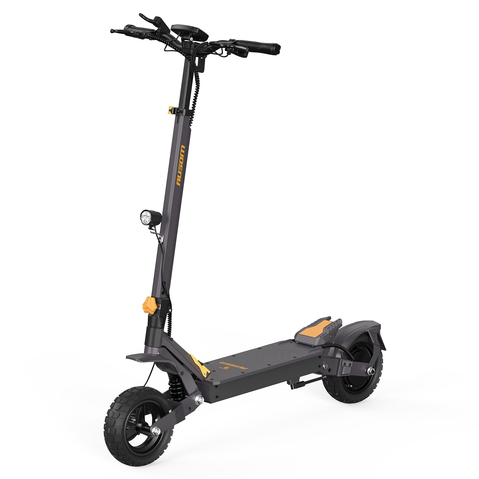 Patinete eléctrico Plegable Ausom L1, batería de 48 V 15,6 Ah, neumáticos de 10 Pulgadas, autonomía de 70 km, Frenos de Disco Delanteros y Traseros, Patinete eléctrico para Adultos