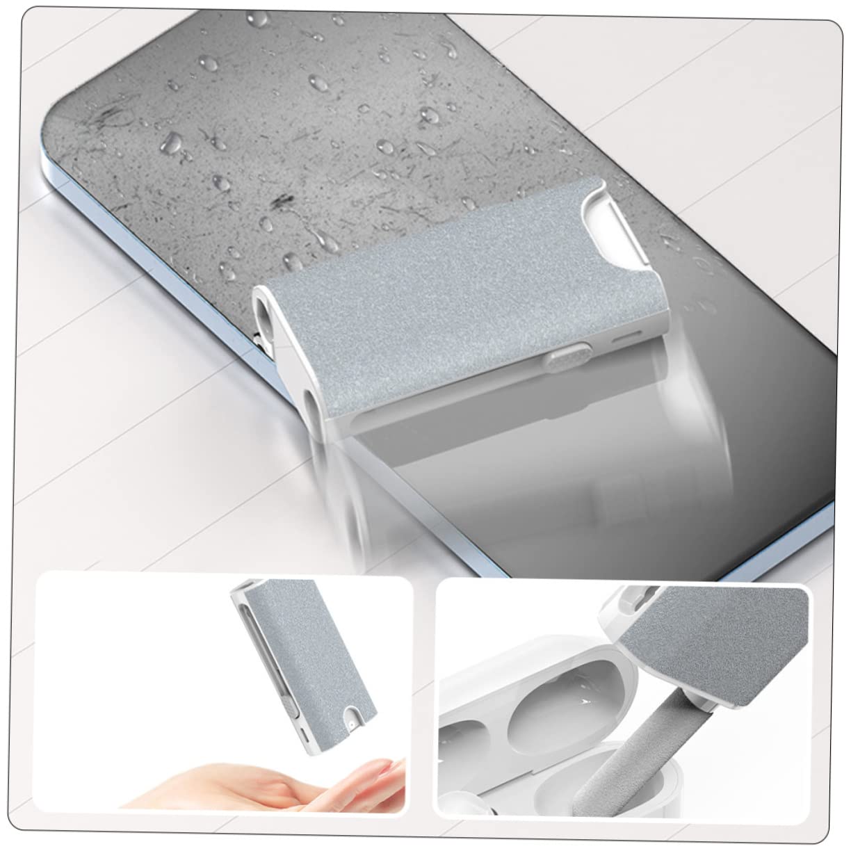 Tofficu 5piezas Kit De Limpieza Multifuncional para Auriculares y Pantallas Cepillo De Limpieza Esponja para Electrónica para Estuches y Dispositivos Móviles