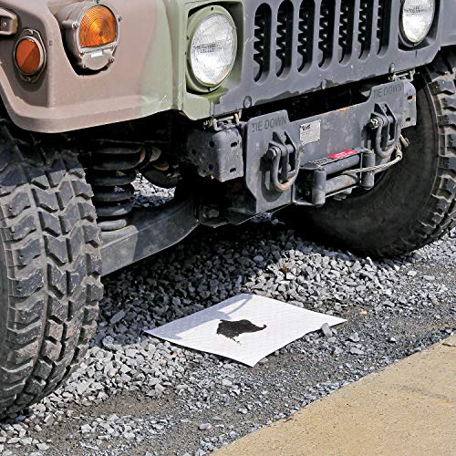 Image of PIG Garage Oil Mat - 1 Roll - 15 inch x 50' Lightweight Mat Roll - Absorbs 3.5 gallons per Roll - PM50436