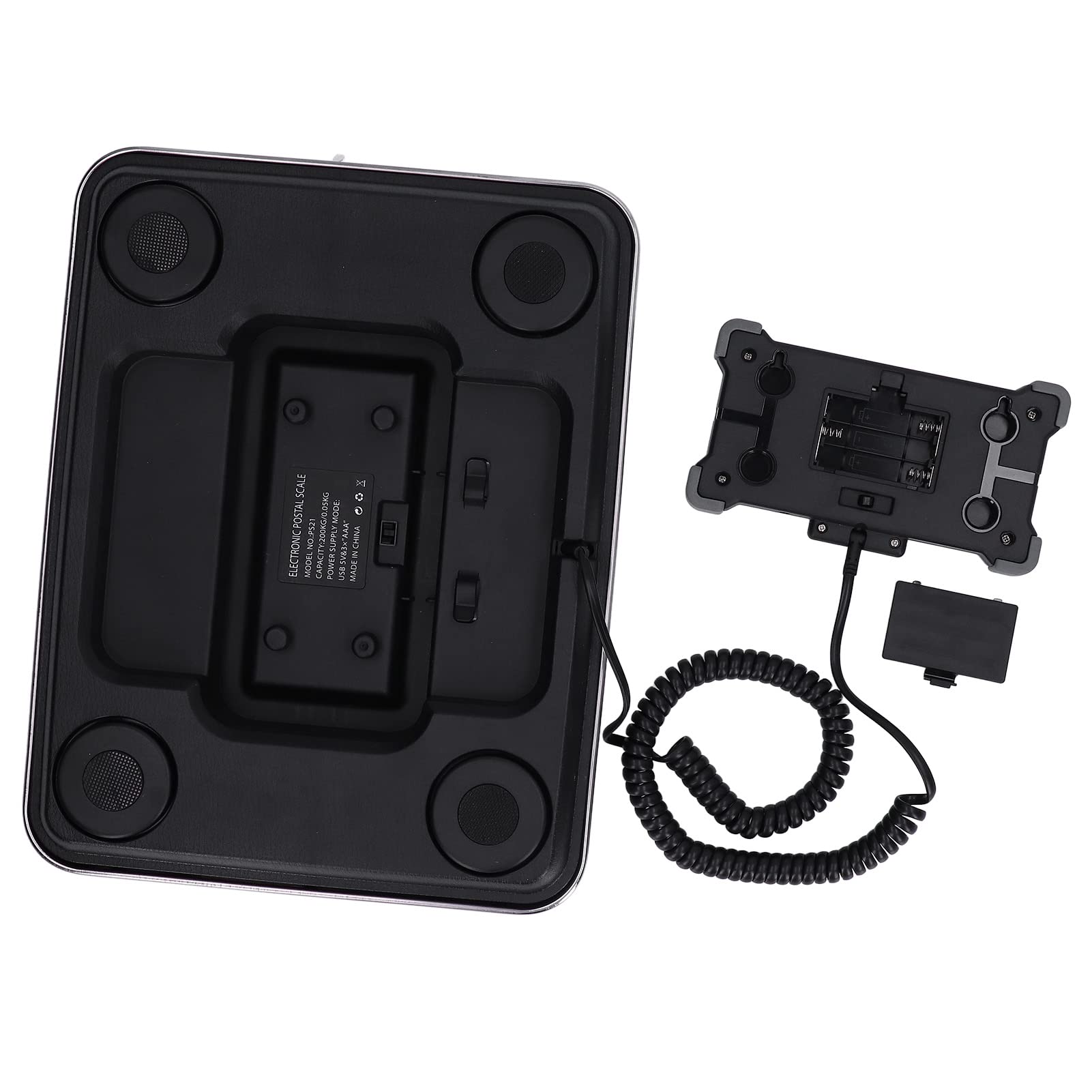 FTVOGUE Báscula de Envío de 200 Kg de Capacidad con Pantalla LCD y