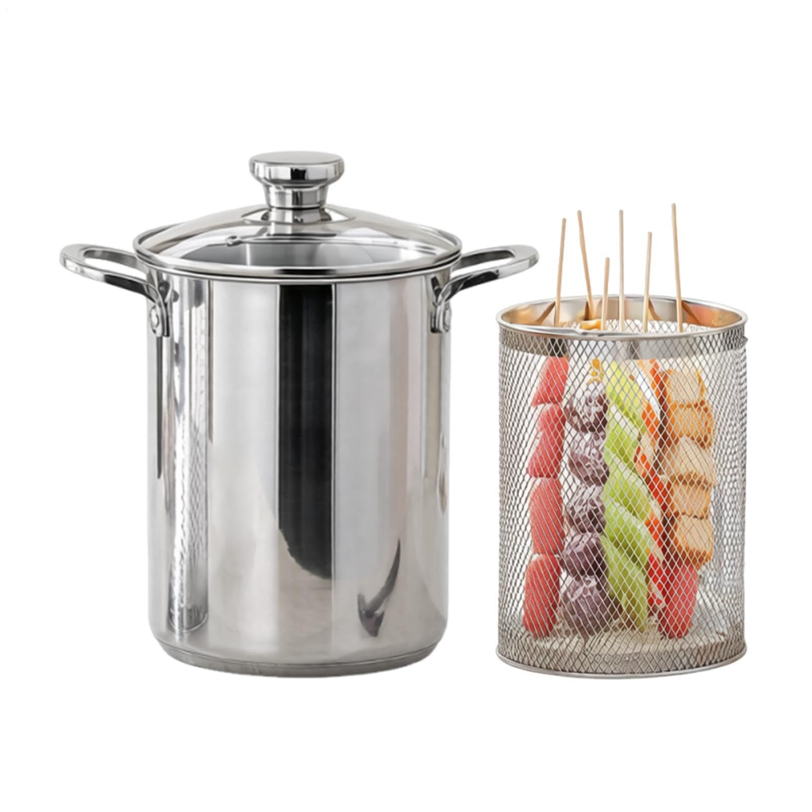 Pentola Pasta in Acciaio Inossidabile Cuocipasta Da Litri | Set Pentola per Bollire Pasta per Cuochi Chef Preparazione Pasti Feste Formali Appartamenti Ristorante