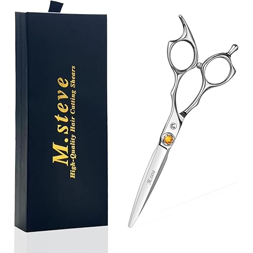Professional Hair Cutting Scissors 6.3 Inch, VG10 Stainless Steel Barber Shears, Extremely Sharp Hairdressing Scissors for Salon & Home Use, Ambidextrous Left Right Hand