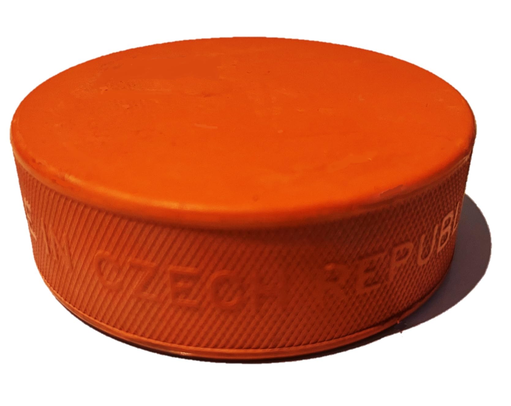 Halona Rubena Puck Heavy Orange - Puck da gioco per hockey su ghiaccio, 240 g