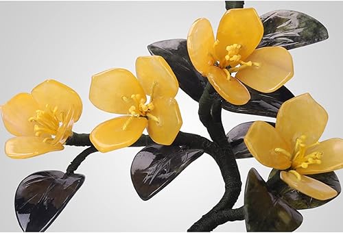 Miniatura 3 de Bonsái artificial, árbol bonsái artificial, flores artificiales de jade florecientes, flores de jade, exhibición de escritorio, plantas en maceta de