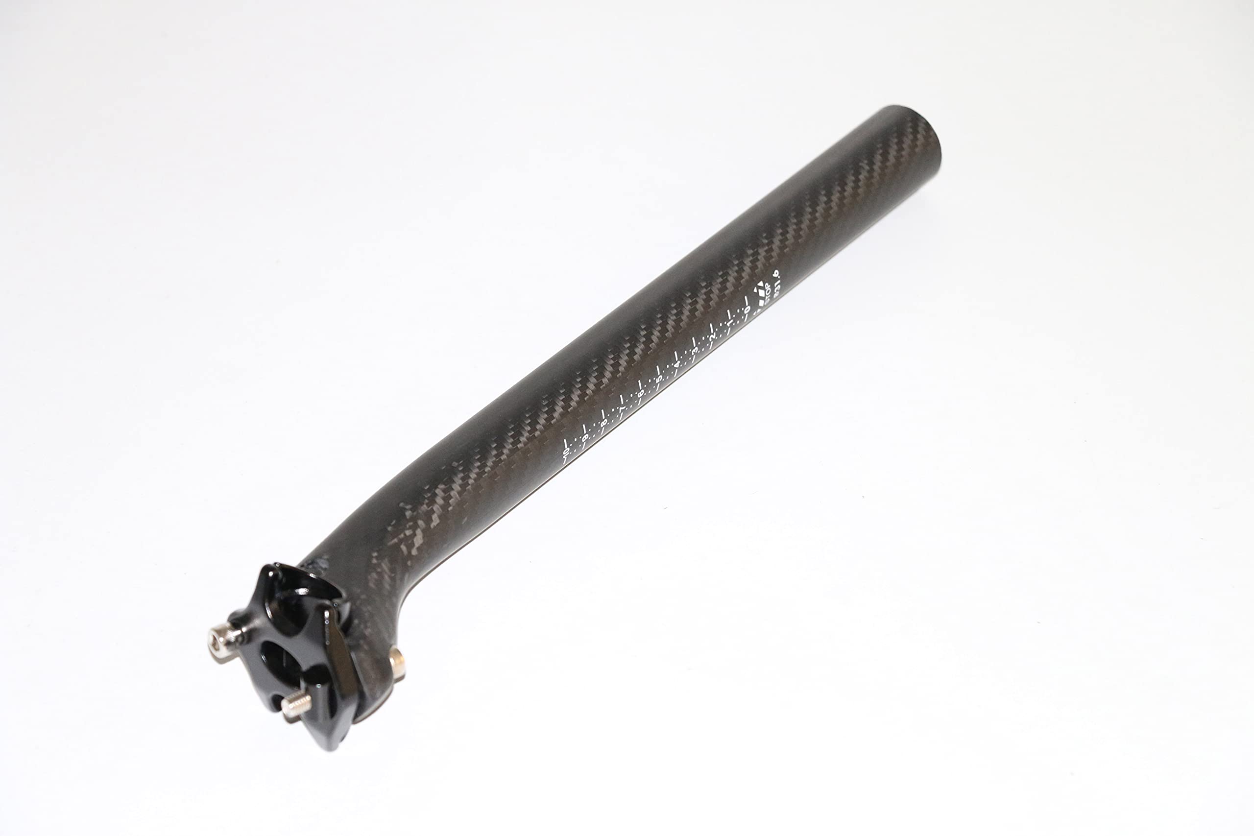 Tija Sillin Bicicleta de montaña Matt 3K Fibra de Carbono Completo Bicicleta Silliocontres MTB Partes 25.4/27.2/30.8/31.6 * 350mm 25mm Tija Telescopica MTB(27.2x400mm)