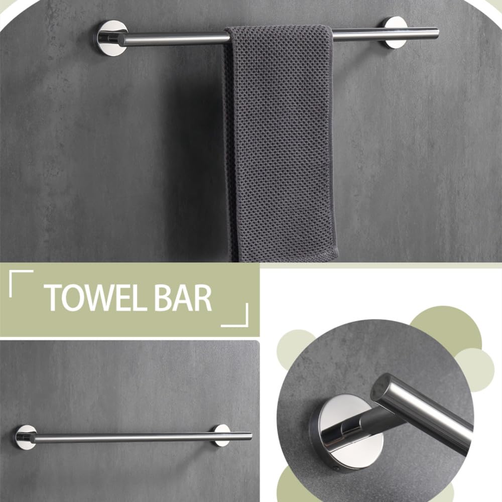 Juego de Accesorios de baño de Oro Cepillado, Kit de Hardware, Montaje en Pared, toallero de Mano, Soporte para Papel higiénico, Gancho para Bata, Barra de Toalla cromada