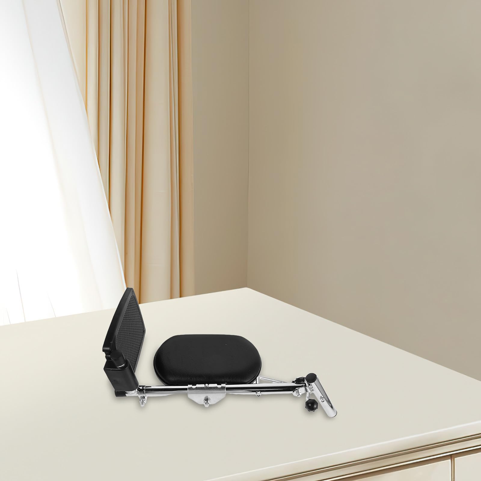 Homoyoyo Reposapiés y Ajustable Silla para Metálico Ruedas Soporte Suave Ángulos Regulables Adecuado para Pantorrillas para Uso en Entornos Médicos y Hogar