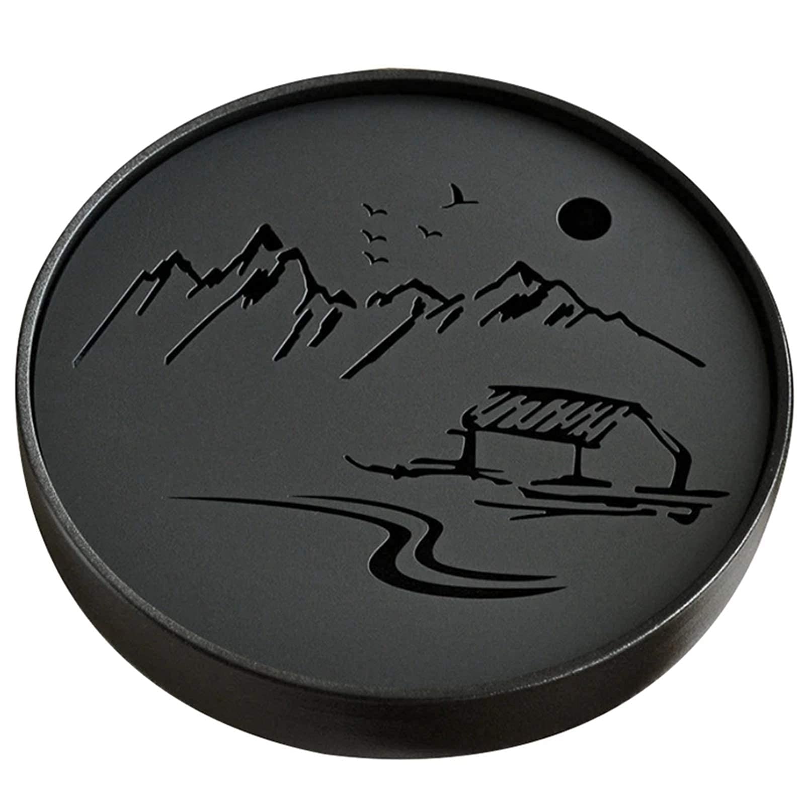 DCYEQRQ Chinese Gongfu Tea Tray Table Box Tea Tray Drainage Water Storage Kung Fu Tea Set Room Board Table Black Chinese Tea,As Shown,20 * 20 * 3Cm (As Shown 20 * 20 * 3Cm)