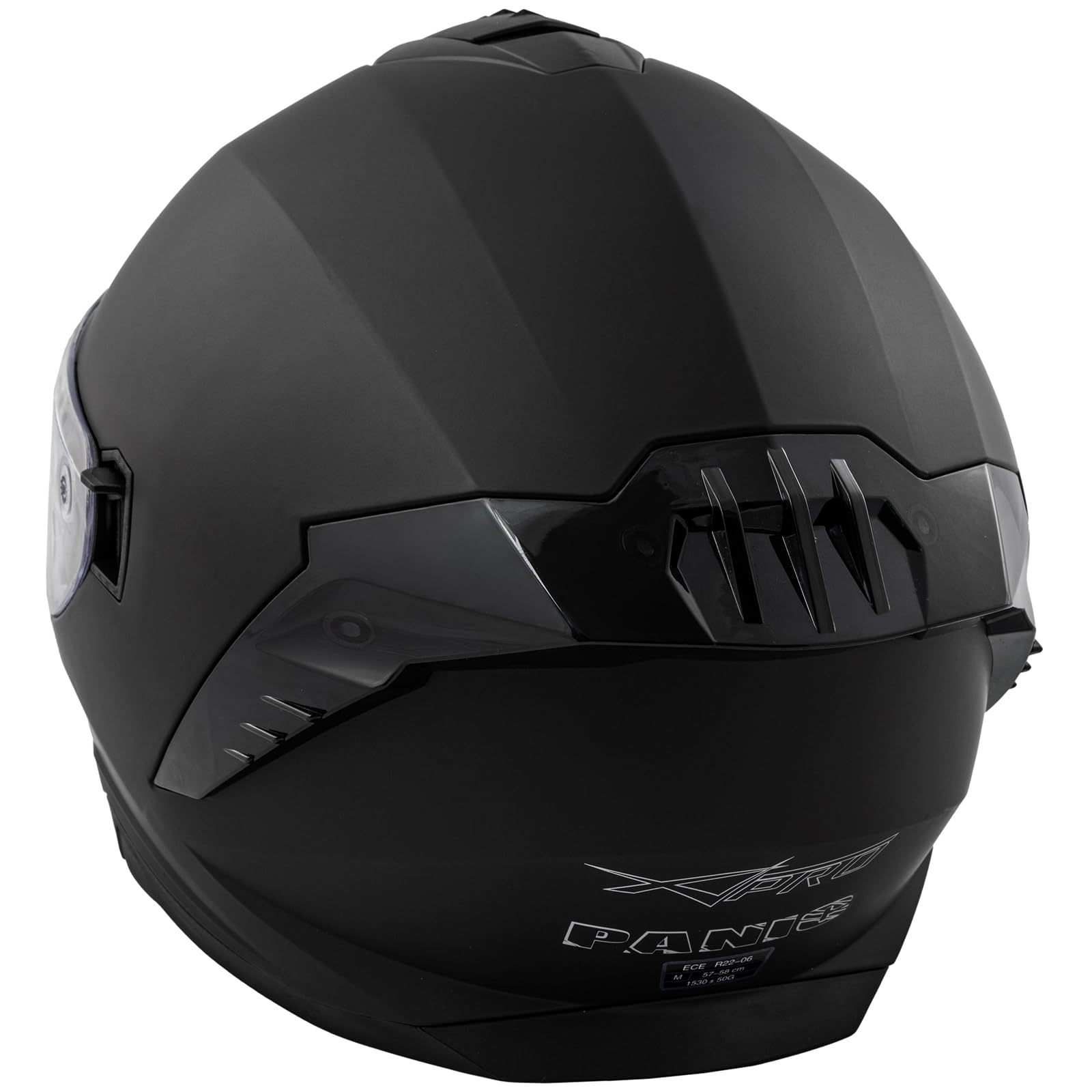 A-Pro Casco Integrale Moto Scooter Visiera Interna Parasole Viaggio Nero Opaco S