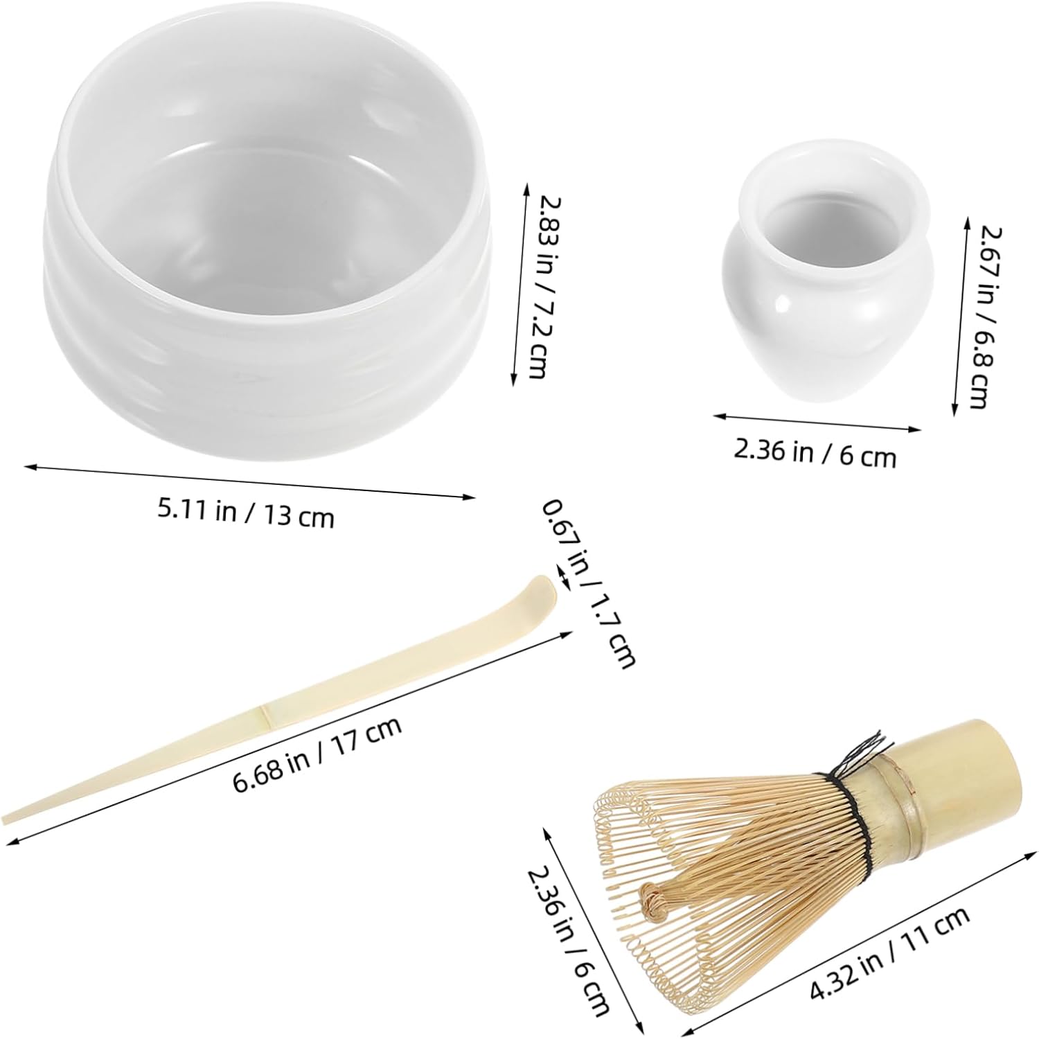 Veemoon 1set Matcha Tea Preparation Set Whisk Bowl Spoon Stand for Tea Ceremonies Essential Tools for Matcha and Enthusiasts