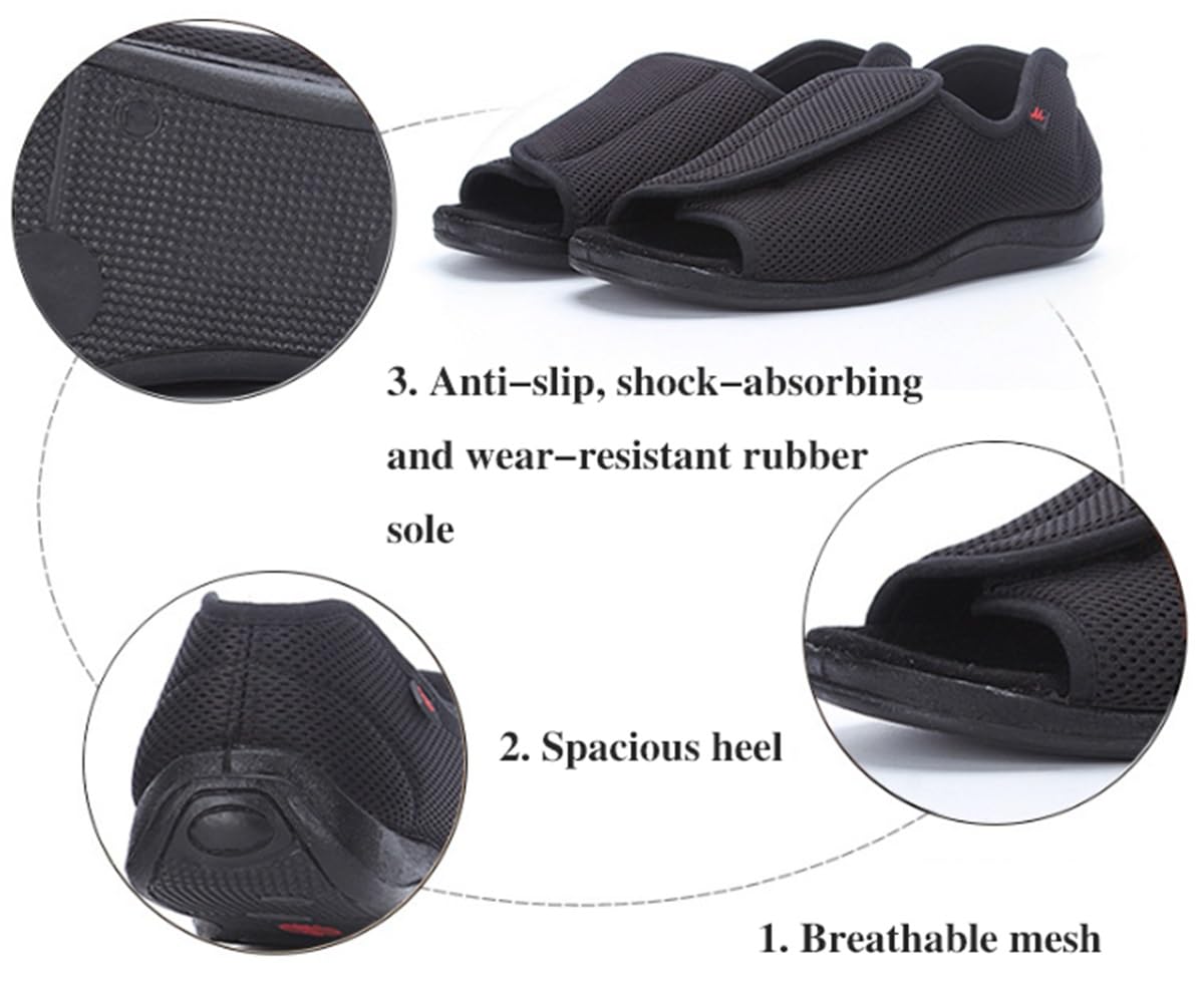 Scarpe Per Diabetici Uomo Donna Scarpa Ortopedica Pollice Valgo Calzature Riabilitazione Postoperatoria Scarpe Scarpe Salutari For Edema Piedi Gonfi Scarpe Da Passeggio