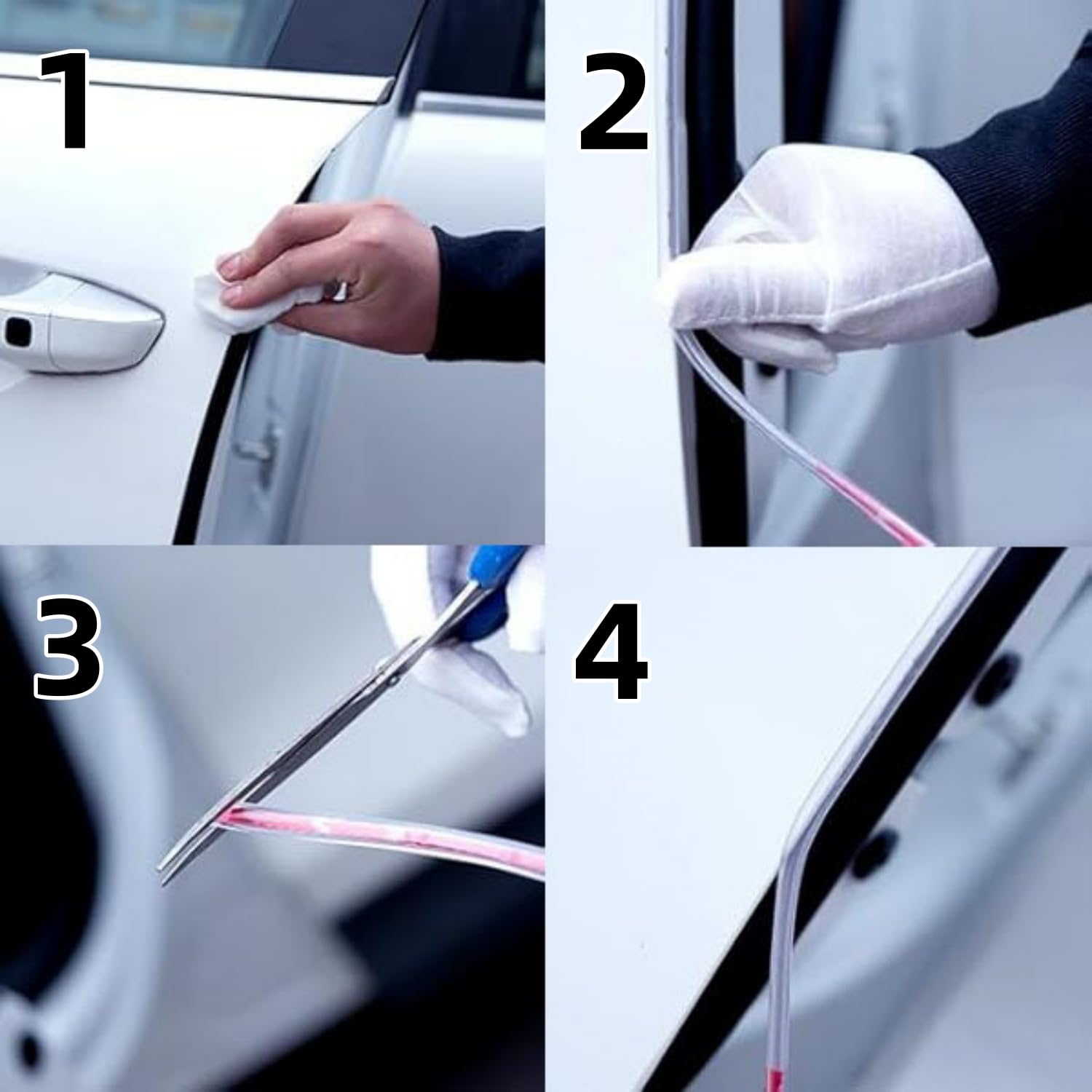 Paracolpi Portiere Auto Voarge - 5M Trasparente, Forma A U, Anti-Graffio - Foto 6