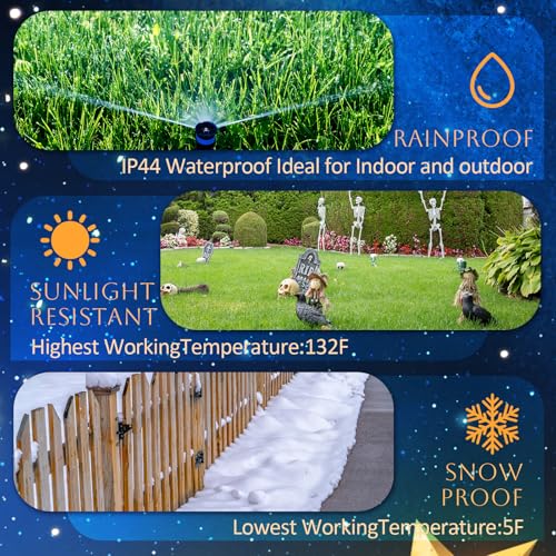 مصباح جهاز عرض لعيد الحب من لينجفي مع 3 شرائح افلام LED للعطلات لعيد الحب وعيد القديس باتريك وعيد الفصح في الهواء الطلق مقاوم للماء لتزيين المناظر الطبيعية وديكور حفلات عيد الفصح الايرلندي