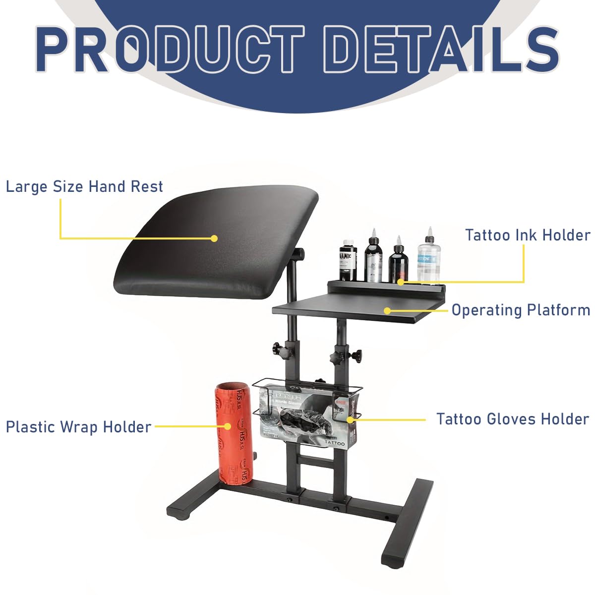 Tattoo Stand Workbench - Professional Artist Tool -3