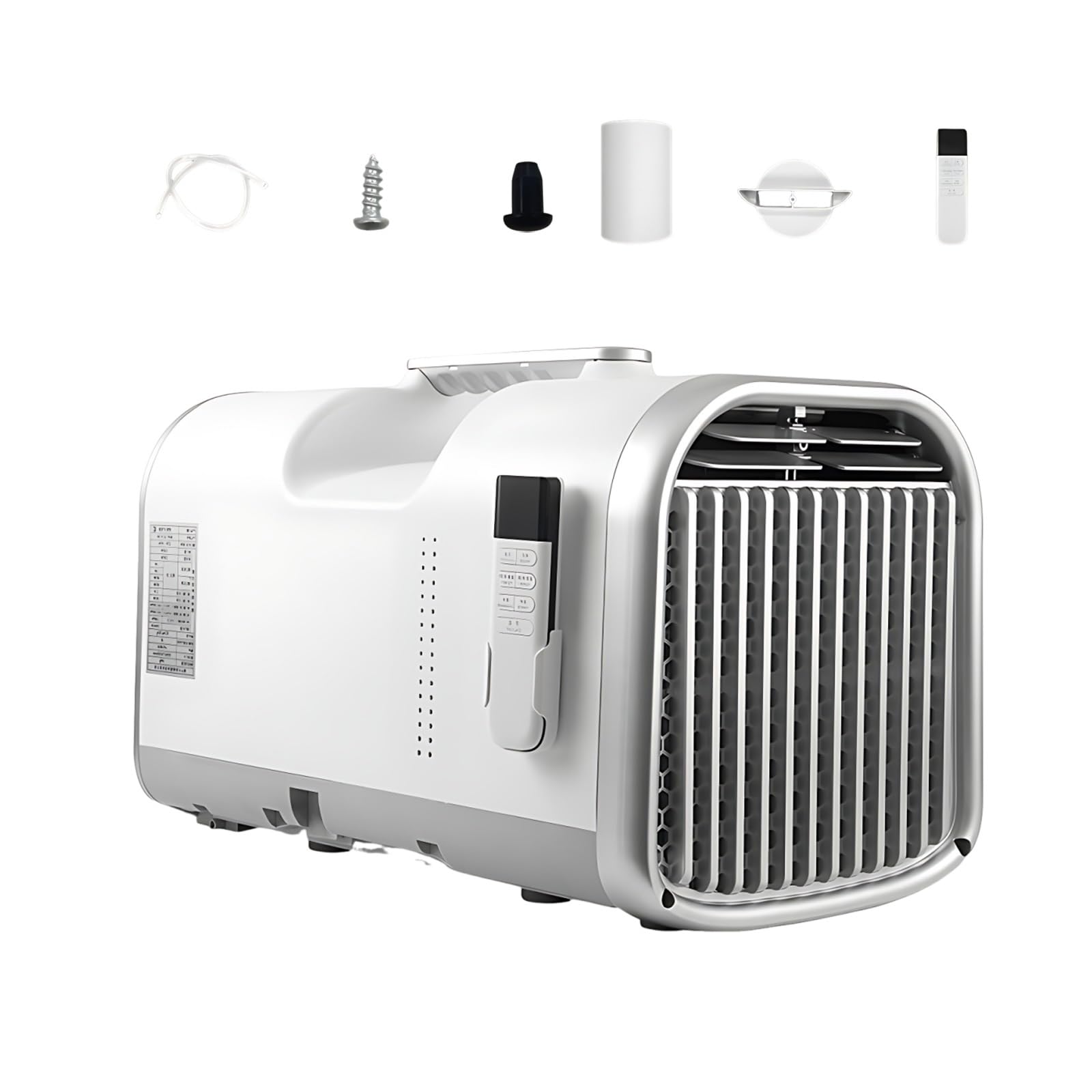 Xenmekrx One Color 5100 Btu Portable Air Conditioner, 4-In-1 Compact Tent Ac Unit With Real Compressor Cooling, Smart Offline Voice Command Mobile Ac For Rv, Semi Truck