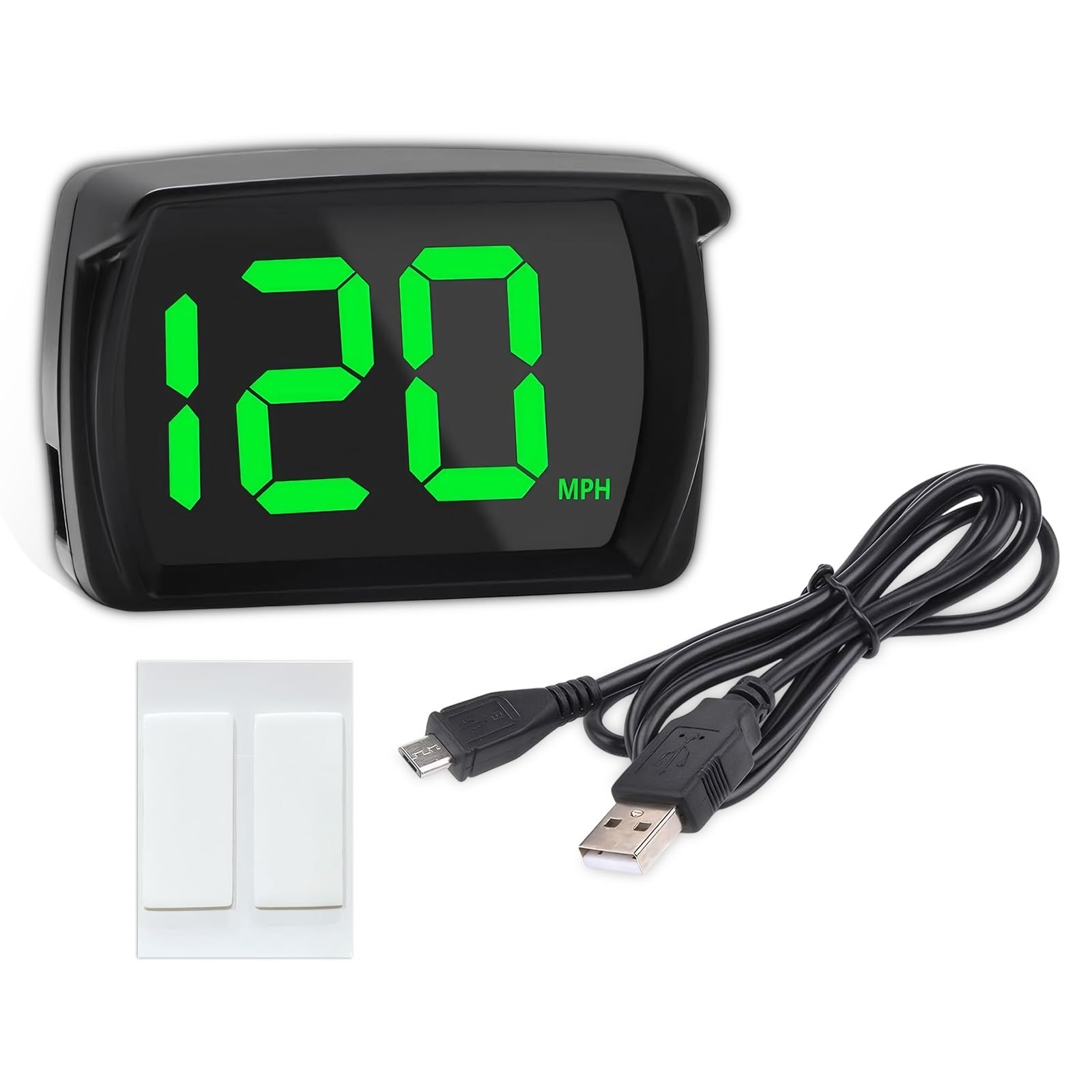 tlidfgeo Digital GPS Speedometer,HUD Heads up Display Car MPH,Car Real-Time Speedometer with LED Large Font Display,USB Plug & Play,Suitable for Truck, SUV, Motorcycle